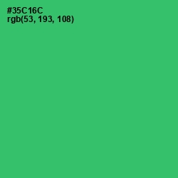 #35C16C - Malachite Color Image