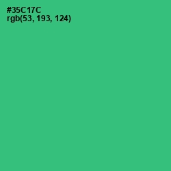 #35C17C - Malachite Color Image