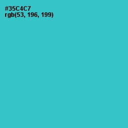 #35C4C7 - Turquoise Color Image