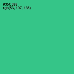 #35C588 - Shamrock Color Image