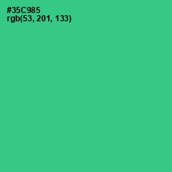 #35C985 - Shamrock Color Image