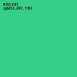 #35CF87 - Shamrock Color Image
