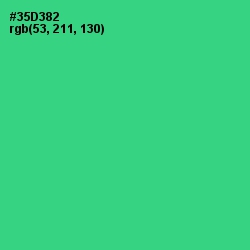 #35D382 - Shamrock Color Image