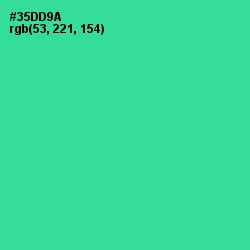 #35DD9A - Shamrock Color Image