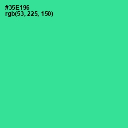 #35E196 - Shamrock Color Image