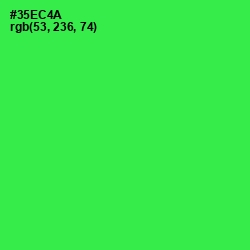 #35EC4A - Malachite Color Image
