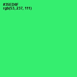 #35ED6F - Malachite Color Image