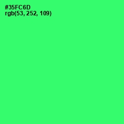 #35FC6D - Spring Green Color Image