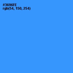 #3696FE - Dodger Blue Color Image