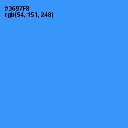 #3697F8 - Dodger Blue Color Image