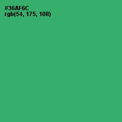 #36AF6C - Sea Green Color Image