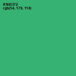 #36B372 - Sea Green Color Image