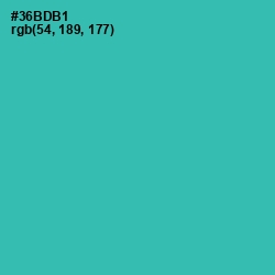 #36BDB1 - Pelorous Color Image