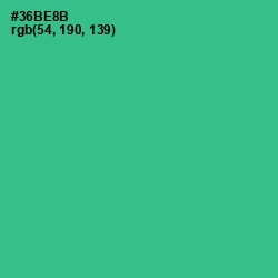 #36BE8B - Jungle Green Color Image