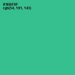 #36BF8F - Keppel Color Image