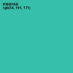 #36BFAB - Pelorous Color Image