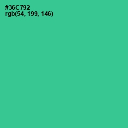 #36C792 - Shamrock Color Image