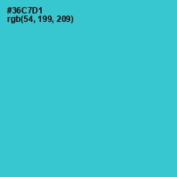 #36C7D1 - Turquoise Color Image