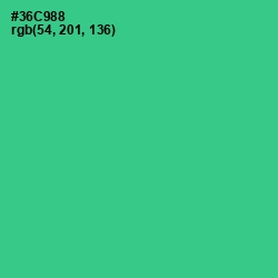 #36C988 - Shamrock Color Image