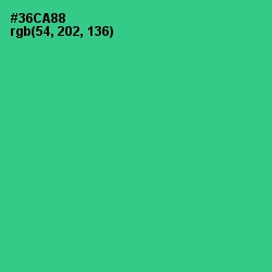 #36CA88 - Shamrock Color Image