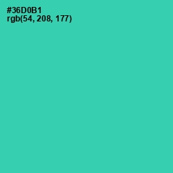 #36D0B1 - Puerto Rico Color Image