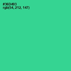 #36D493 - Shamrock Color Image