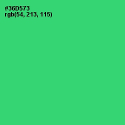 #36D573 - Malachite Color Image