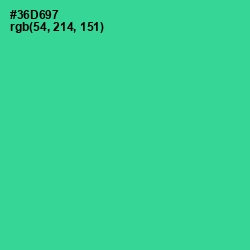 #36D697 - Shamrock Color Image