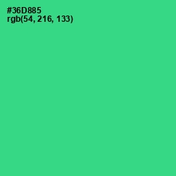 #36D885 - Shamrock Color Image