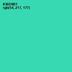 #36D9B1 - Puerto Rico Color Image