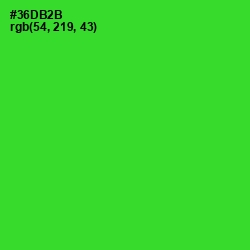 #36DB2B - Harlequin Color Image