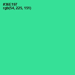 #36E197 - Shamrock Color Image
