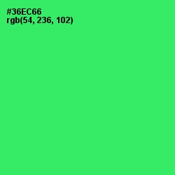 #36EC66 - Malachite Color Image