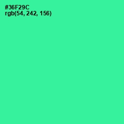 #36F29C - Shamrock Color Image