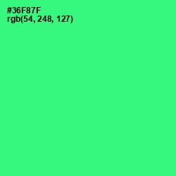 #36F87F - Spring Green Color Image