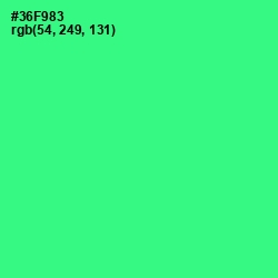 #36F983 - Shamrock Color Image