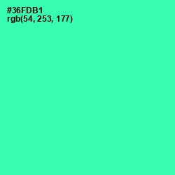 #36FDB1 - Shamrock Color Image