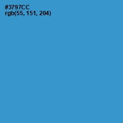 #3797CC - Curious Blue Color Image