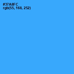 #37A8FC - Dodger Blue Color Image