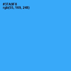 #37A9F8 - Dodger Blue Color Image