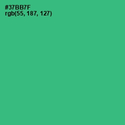 #37BB7F - Jade Color Image