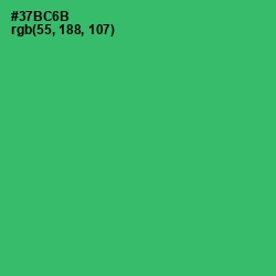 #37BC6B - Sea Green Color Image