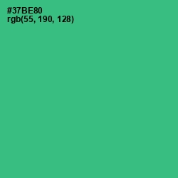 #37BE80 - Jungle Green Color Image