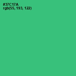 #37C17A - Malachite Color Image