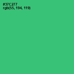 #37C277 - Malachite Color Image