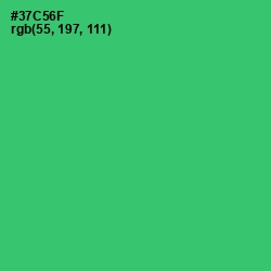 #37C56F - Malachite Color Image