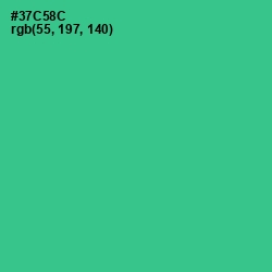 #37C58C - Shamrock Color Image