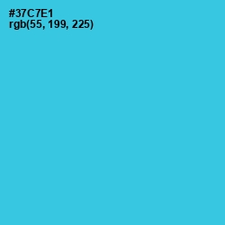 #37C7E1 - Turquoise Color Image