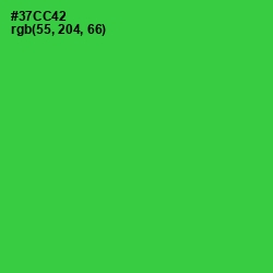 #37CC42 - Malachite Color Image