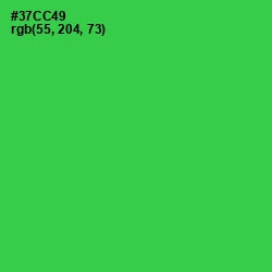 #37CC49 - Malachite Color Image